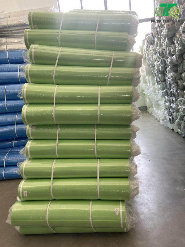 3mm High Density Foam Underlayment , IXPE Green Laminate Underlay With PE Film