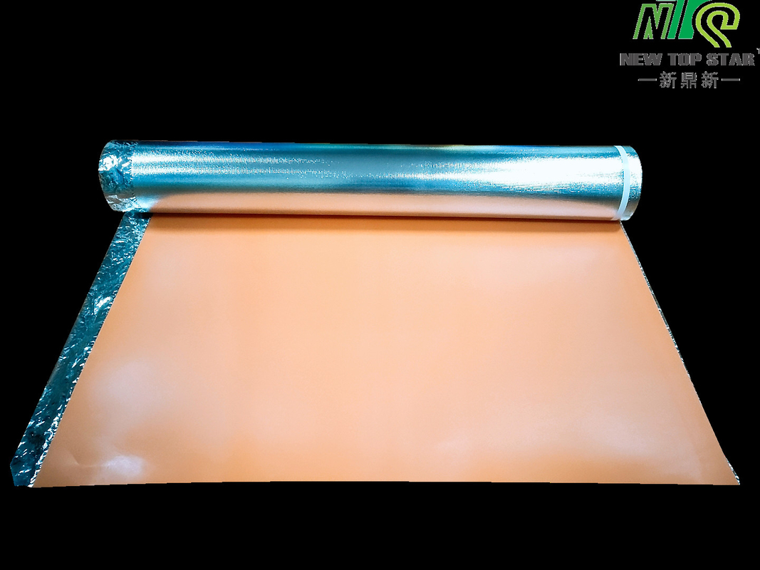 Orange Moisture Resistant Underlay PE Film For Laminate Flooring