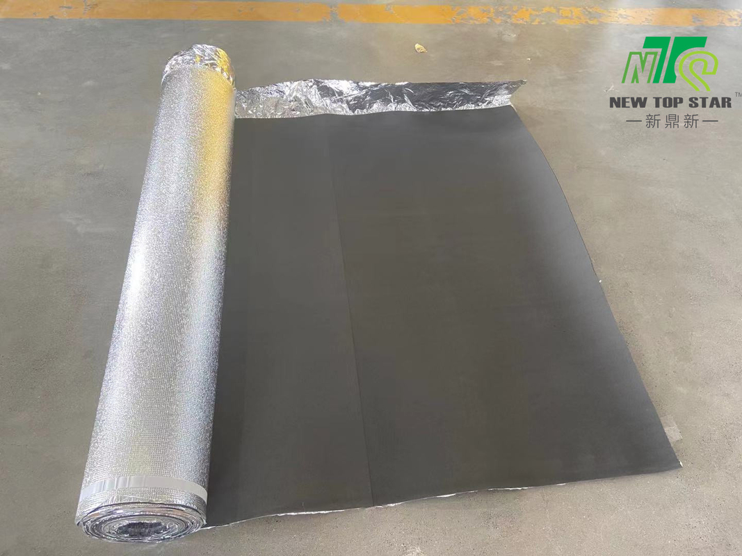 EVA Premium 3 In 1 Underlayment Rubber Flooring Acoustic Underlay With Sliver Film