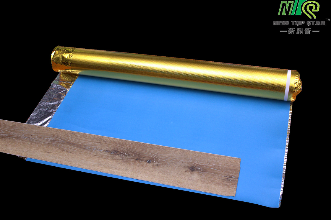 Golden Film 2mm Blue Foam Underlayment , Sound Proof Floor Padding 1000mm
