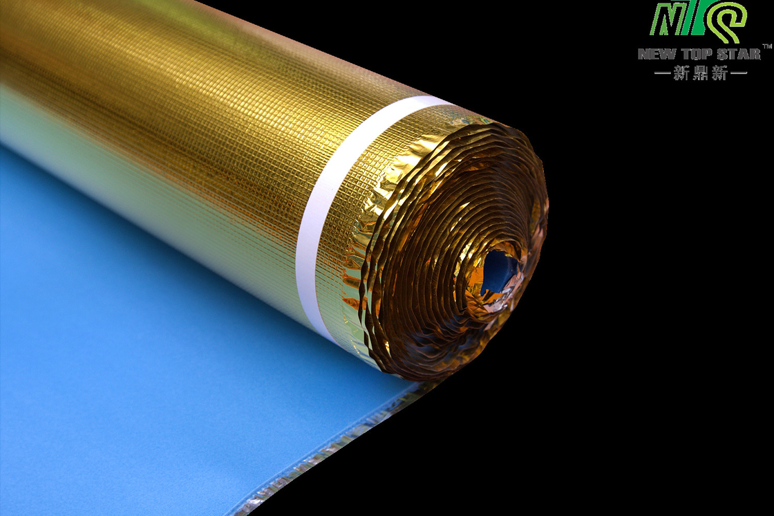 Golden Film 2mm Blue Foam Underlayment , Sound Proof Floor Padding 1000mm