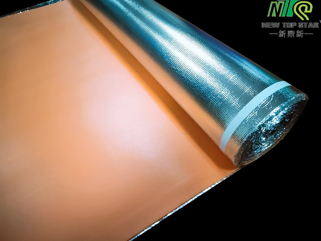 Orange Moisture Resistant Underlay PE Film For Laminate Flooring