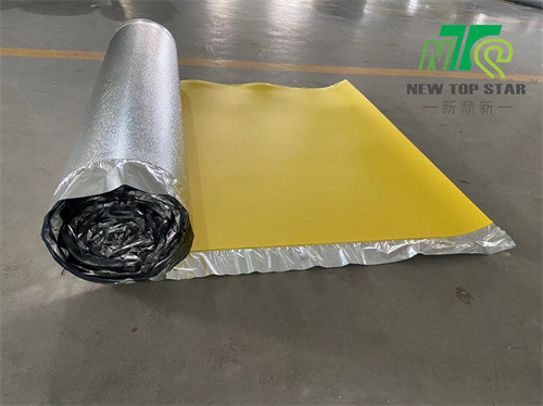 Yellow IXPE Foam Underlay 200sqft/Roll Silver Vapor 3-In-1 Flooring Underlayment