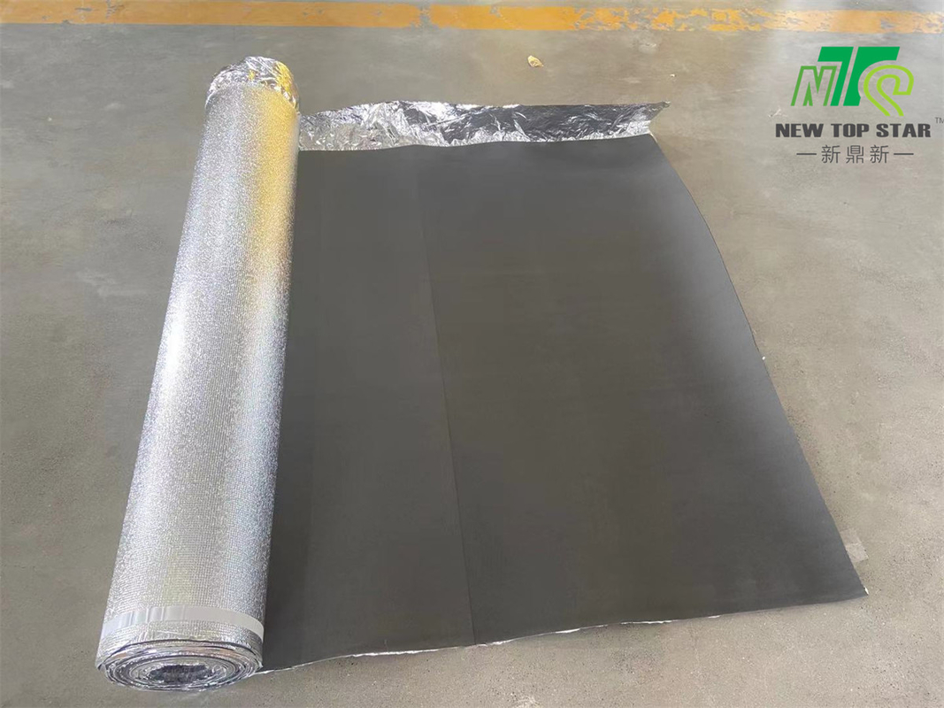 Acoustic 3mm Flooring Underlay , Silver Vapor 3 In 1 Flooring Underlayment