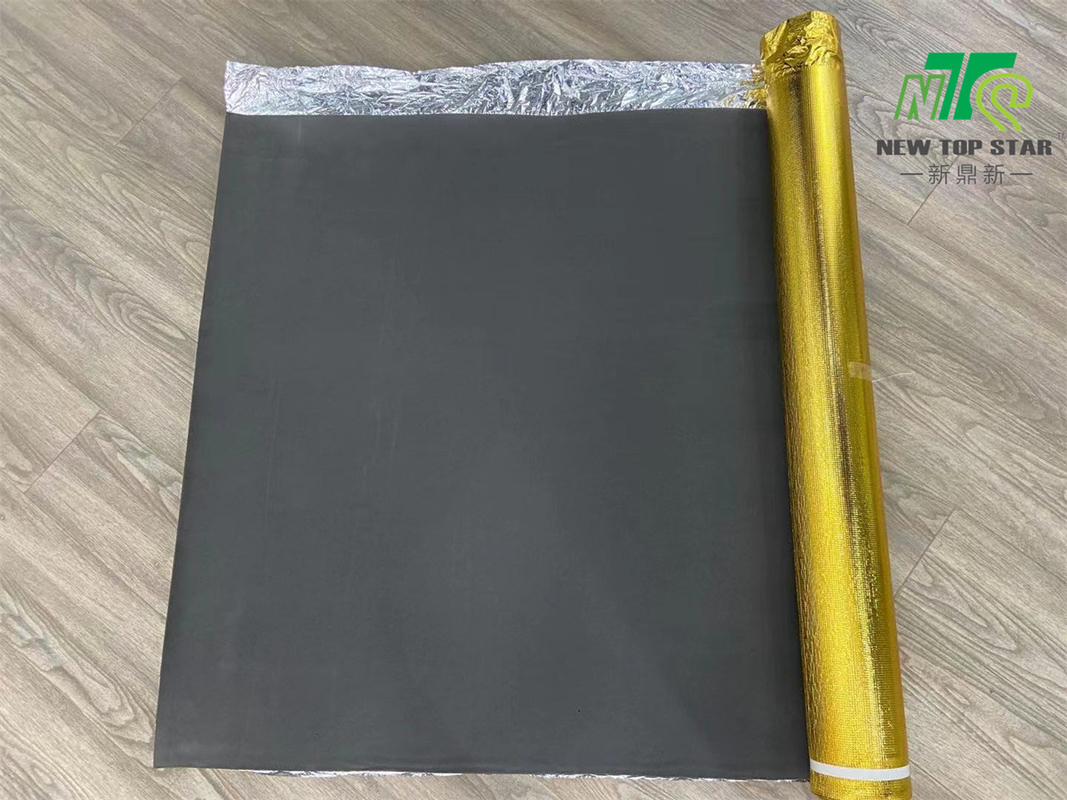 Moisture Proof Acoustic Floor Underlayment EVA Noise Reduction Underlay With Golden Film