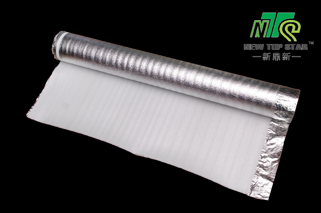 White Aluminum 3 In 1 Laminate Flooring Underlayment Vapor Barrier Standard