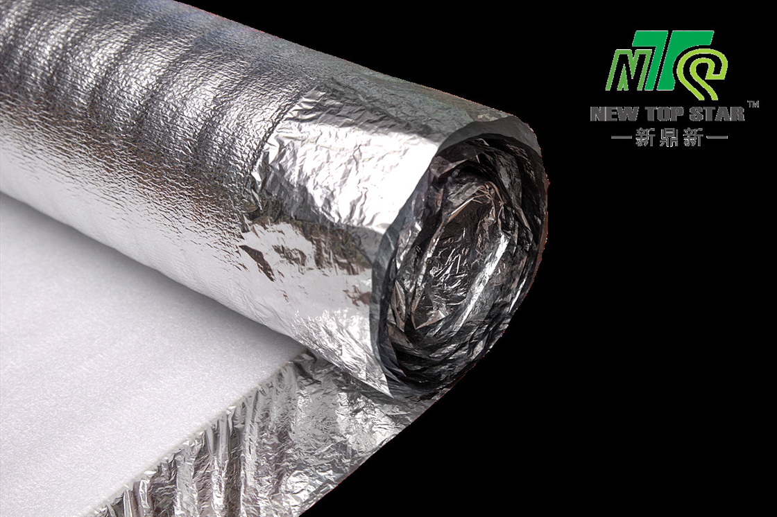 White Aluminum 3 In 1 Laminate Flooring Underlayment Vapor Barrier Standard