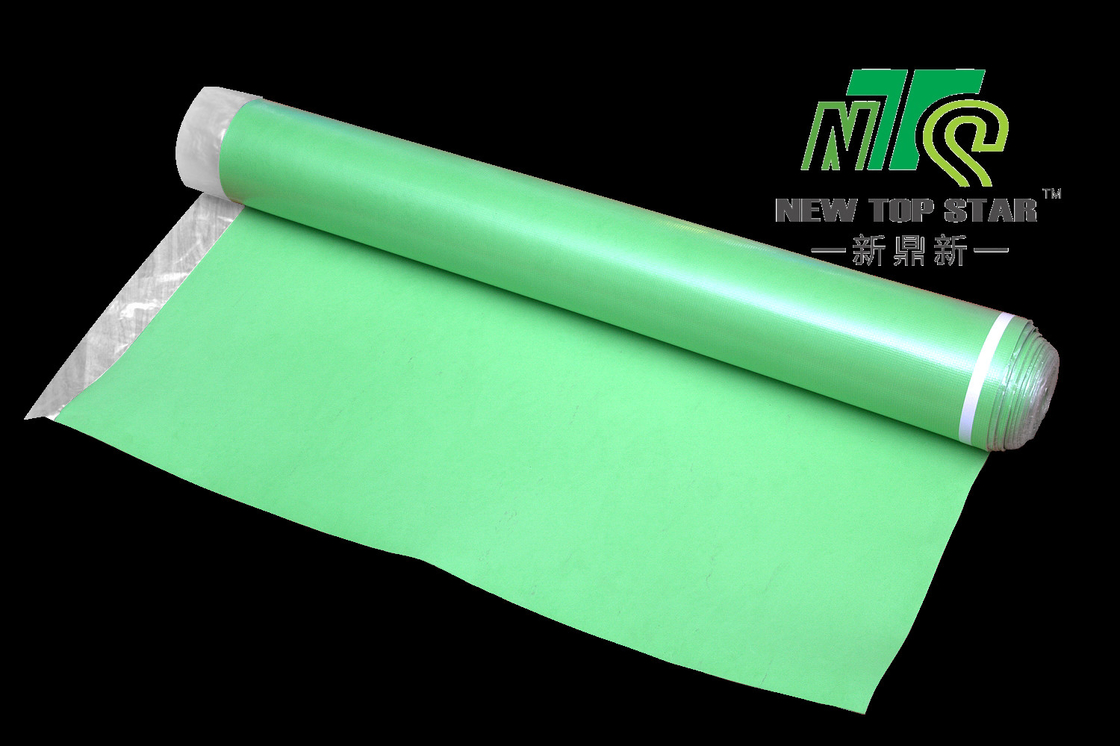 High End Underfloor Heating Underlay , Self Adhesive Vinyl Underlay With Alumnium Foil