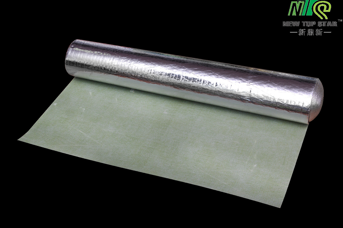 920KGS/m3 Acoustic Floor Underlayment Rubber Carpet Underlay With Silver Vapor Barrier