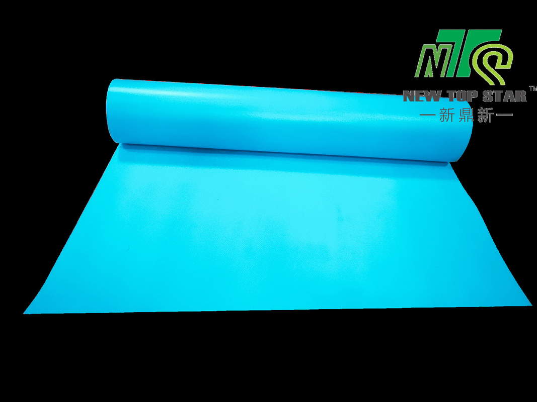 Blue Vinyl SPC Flooring Underlayment Embossed , Laminate Floor Padding Underlayment