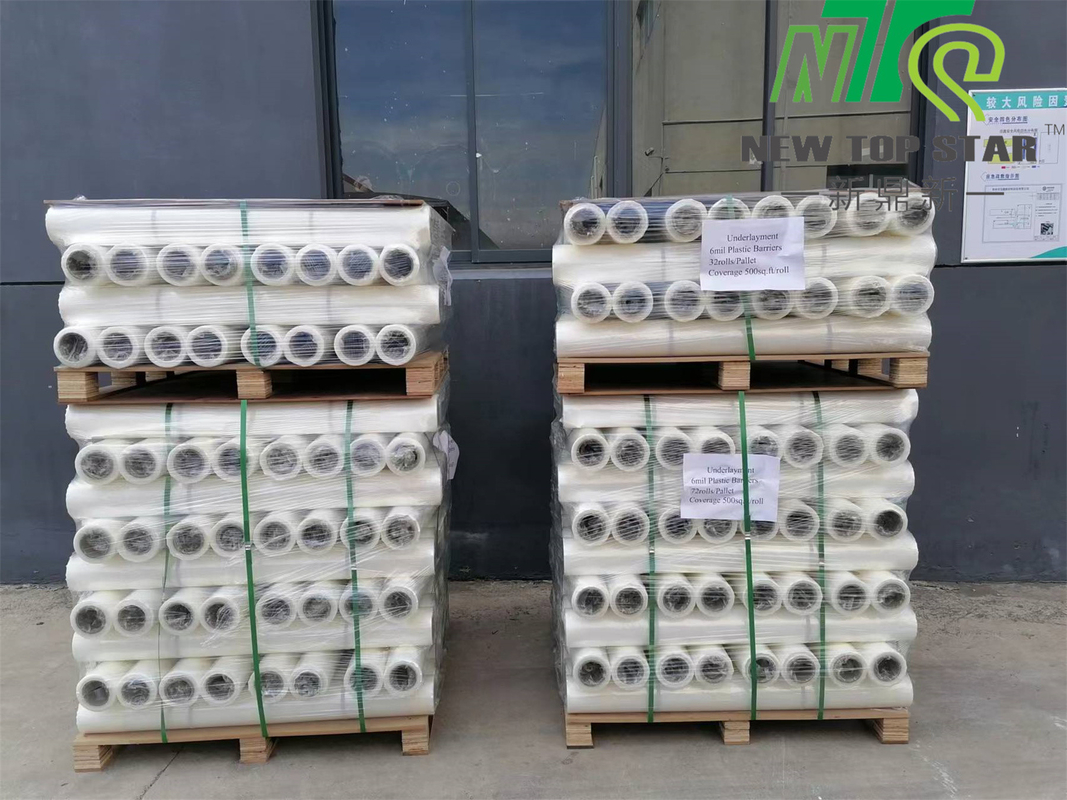 6 Mil Polyethylene Film Flooring Vapor Barrier Low Density Plastic Sheeting