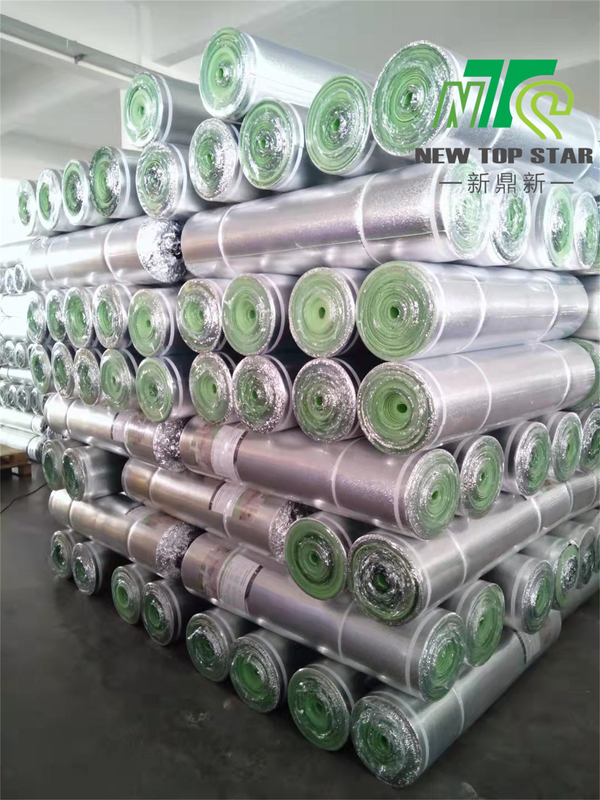 Silver Film IXPE Foam Roll 33kg/M3 , Sound Absorbing Underlayment