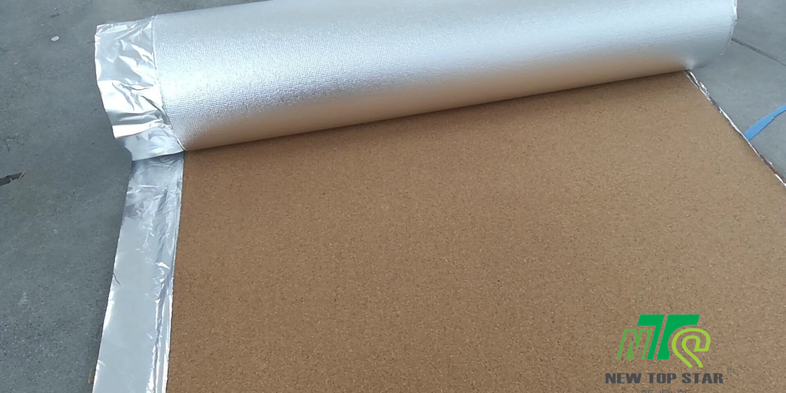 100% Laminate Flooring Eco Cork Underlayment 3mm 220kg/cbm For Flooring Heating System