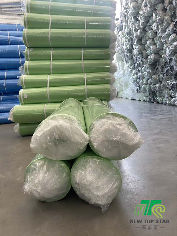 3mm High Density Foam Underlayment , IXPE Green Laminate Underlay With PE Film