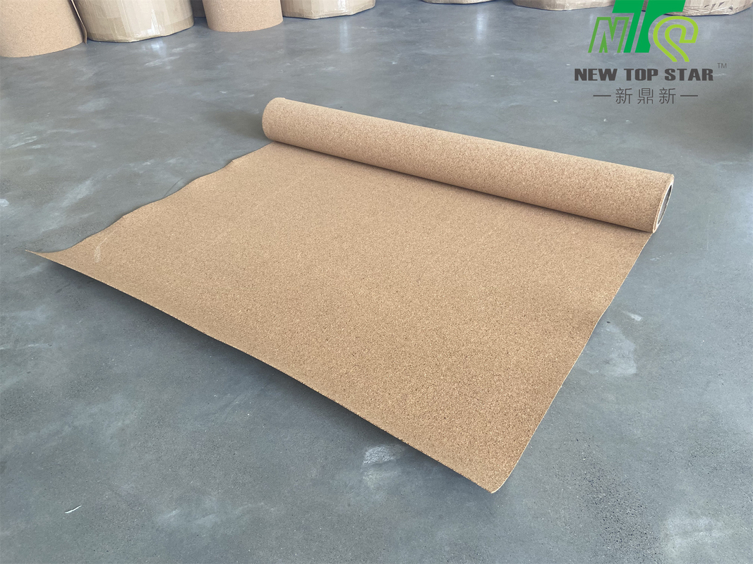 Eco Friendly 3mm Cork Underlayment Roll For Solid Hardwood Floors And Floating Floors