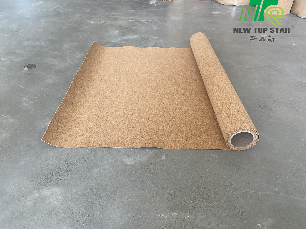 Eco Friendly 3mm Cork Underlayment Roll For Solid Hardwood Floors And Floating Floors