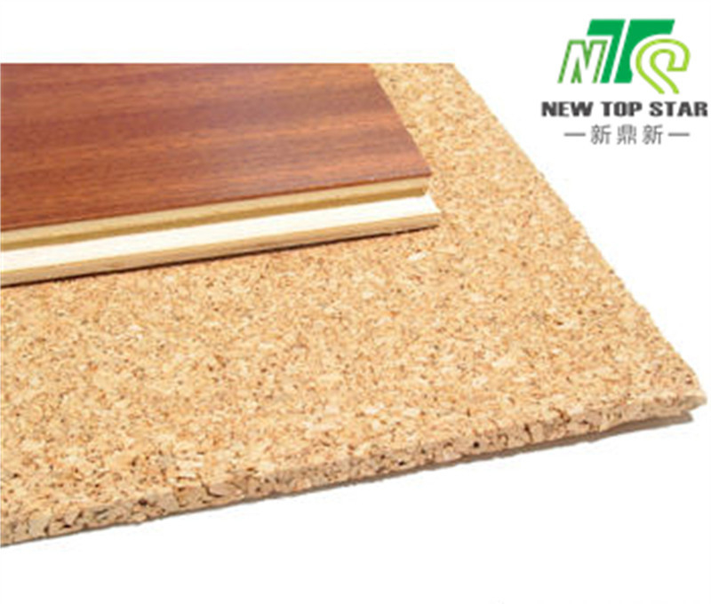 SGS 6mm Cork Soundproofing Underlayment , Laminate Underlay For Underfloor Heating