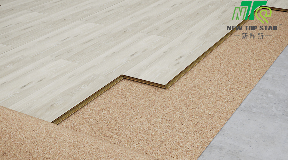 SGS 6mm Cork Soundproofing Underlayment , Laminate Underlay For Underfloor Heating