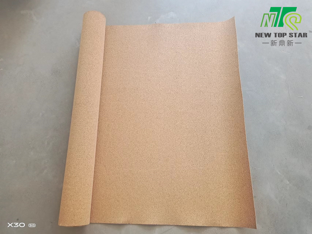 1mm Thick Eco Cork Underlayment Soundproofing 220kg/Cbm For PVC Flooring