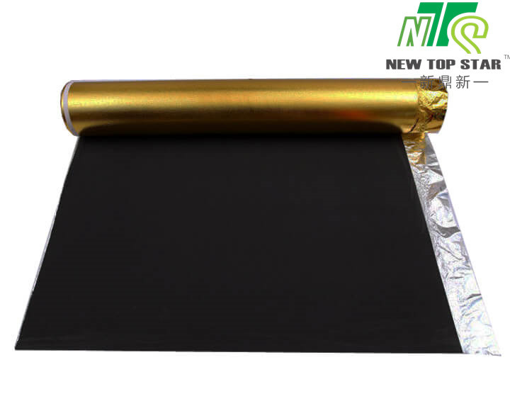 Gold High Density Laminate Flooring Underlayment , EVA Acoustic Sound Underlay Padding