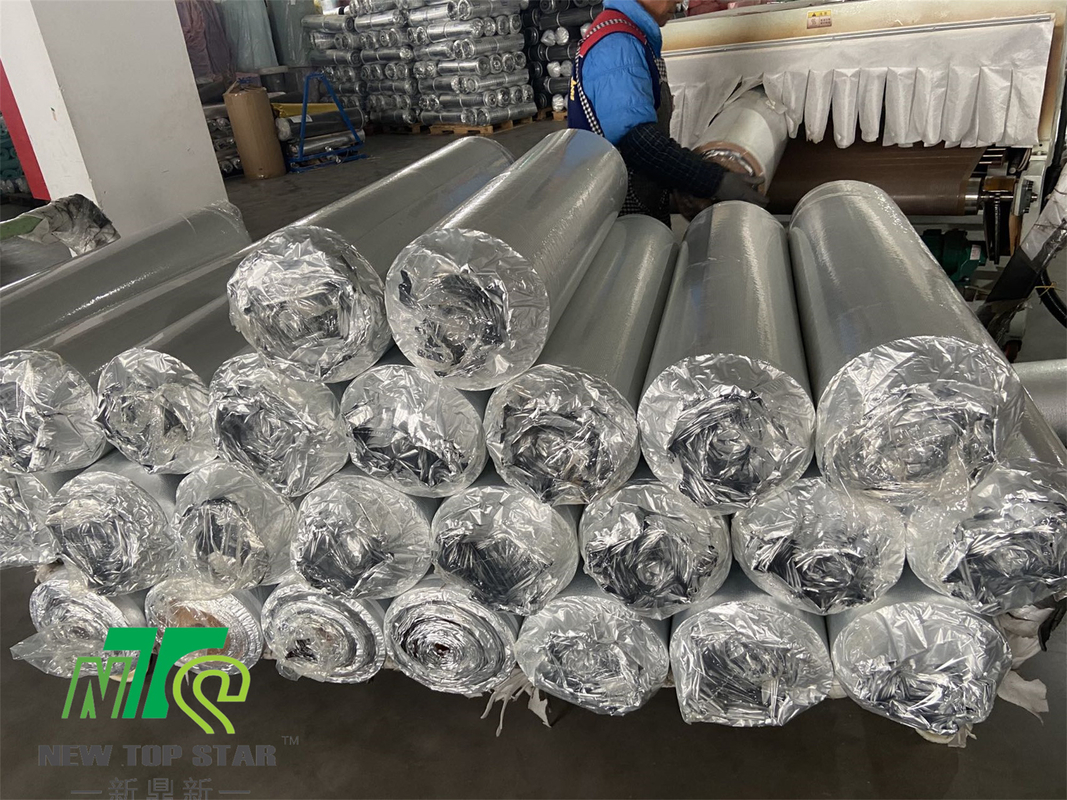 220kg/cbm Cork Acoustic Floor Underlayment 2mm Aluminium Foil Underlay For Flooring Heating