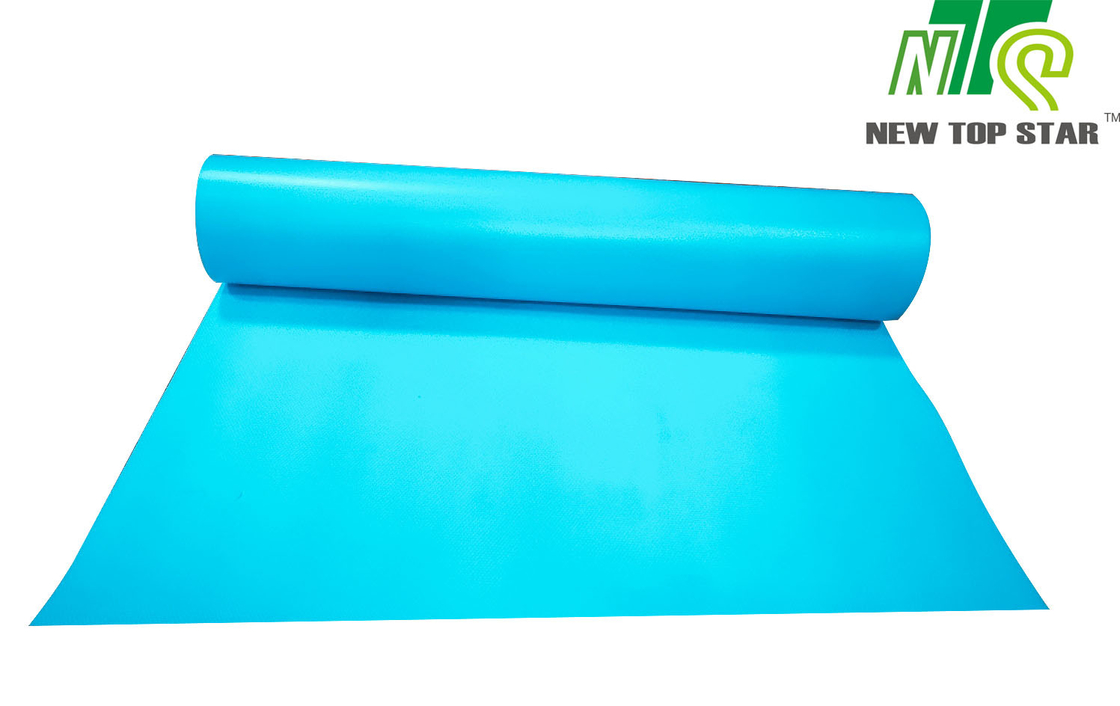 Blue Vinyl SPC Flooring Underlayment Embossed , Laminate Floor Padding Underlayment